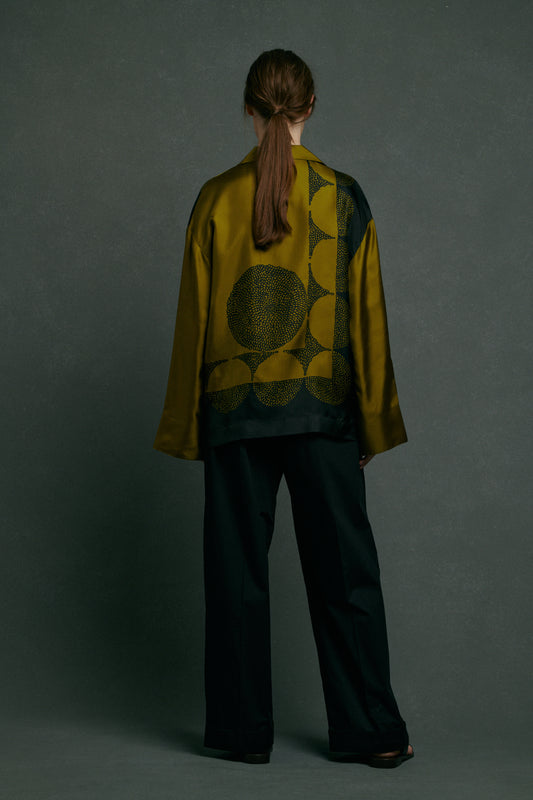 Chemise Aragon - Kaki - Soie - Femme