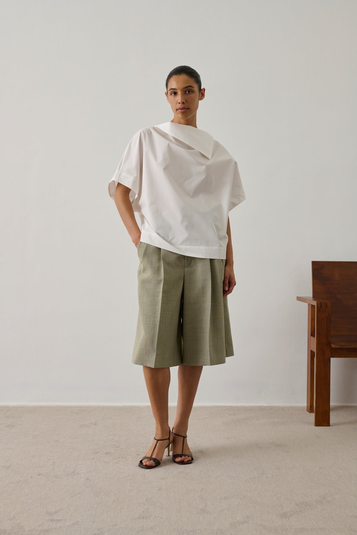 Blouse Issa - Blanc Cassé - Coton - Femme vue 1