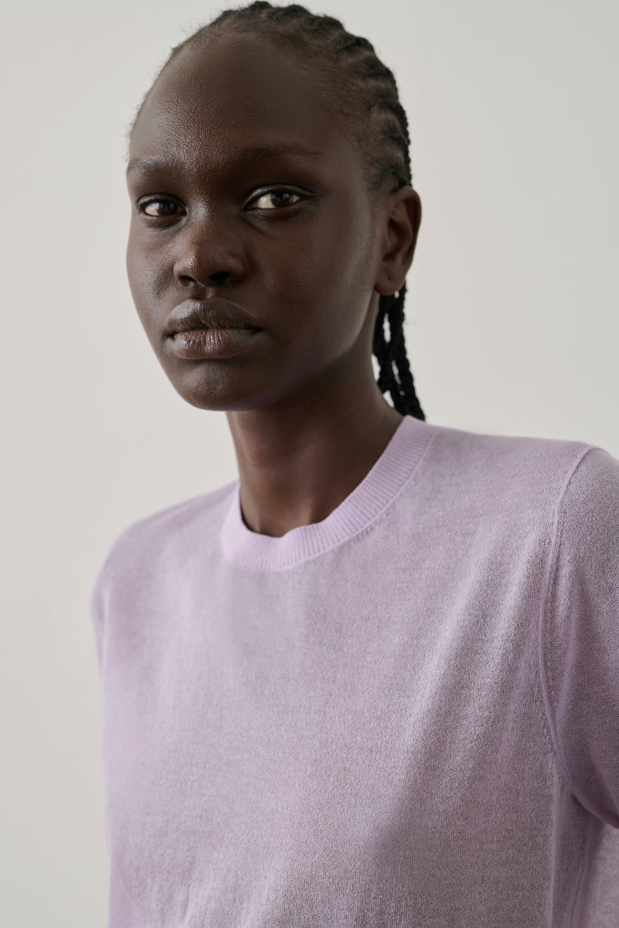 Pull Dua - Parme - Coton - Femme vue 4