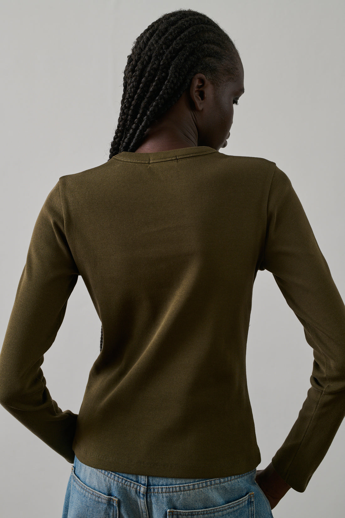 Tee-Shirt Flavie - Kaki Foncé - Coton - Femme