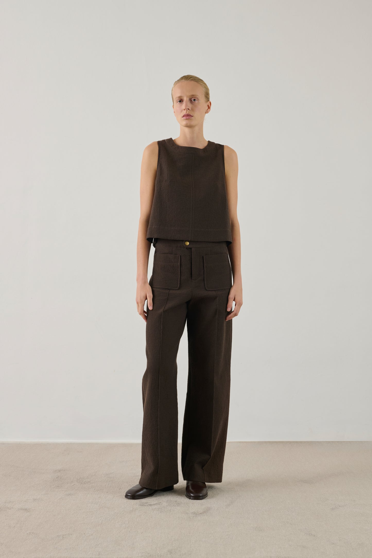 Top Pampa - Chocolat - Coton - Femme