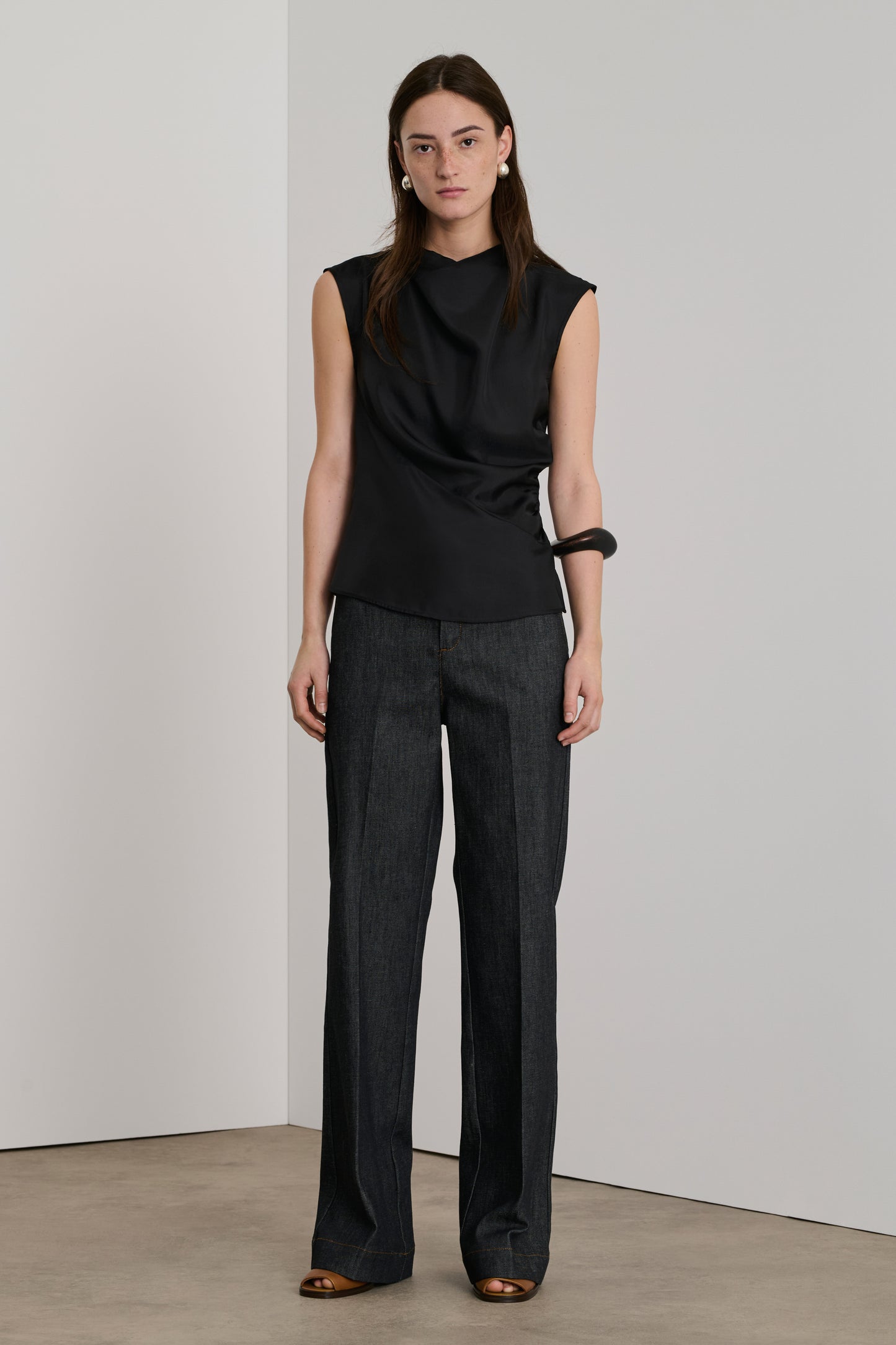 Mules Down - Honey - Cuir - Femme